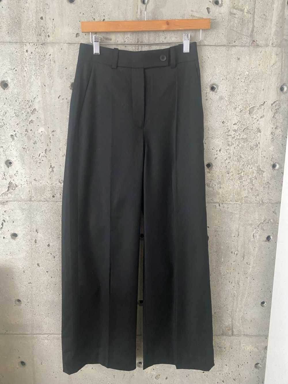 & Other Stories Black Wide-Leg Trousers